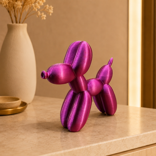 Ballonhond Beeldje -3D Geprinte Ballonhond in Meerkleurig Filament