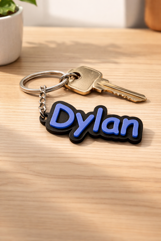 Gepersonaliseerde naam sleutelhanger - persoonlijk - cadeau