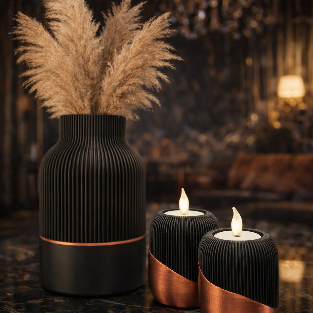 LED Waxinehouder Luxury Layerzz – Goud of koper - huisdecoratie