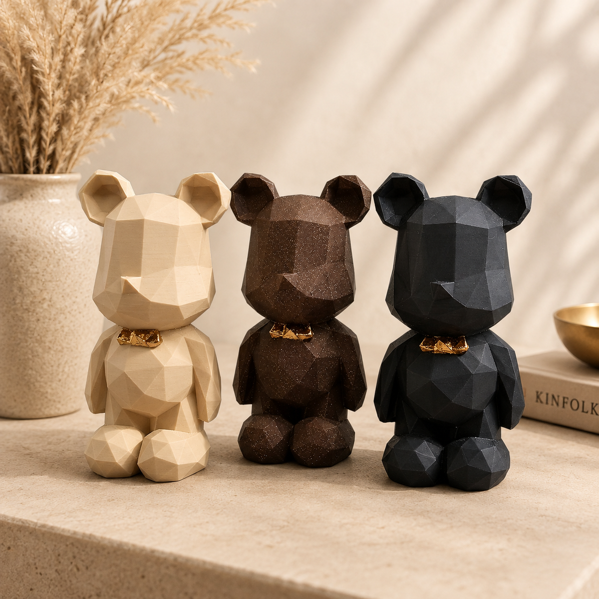 Luxury Layerzz Mini Beer – Met Gouden Strik - diverse kleuren