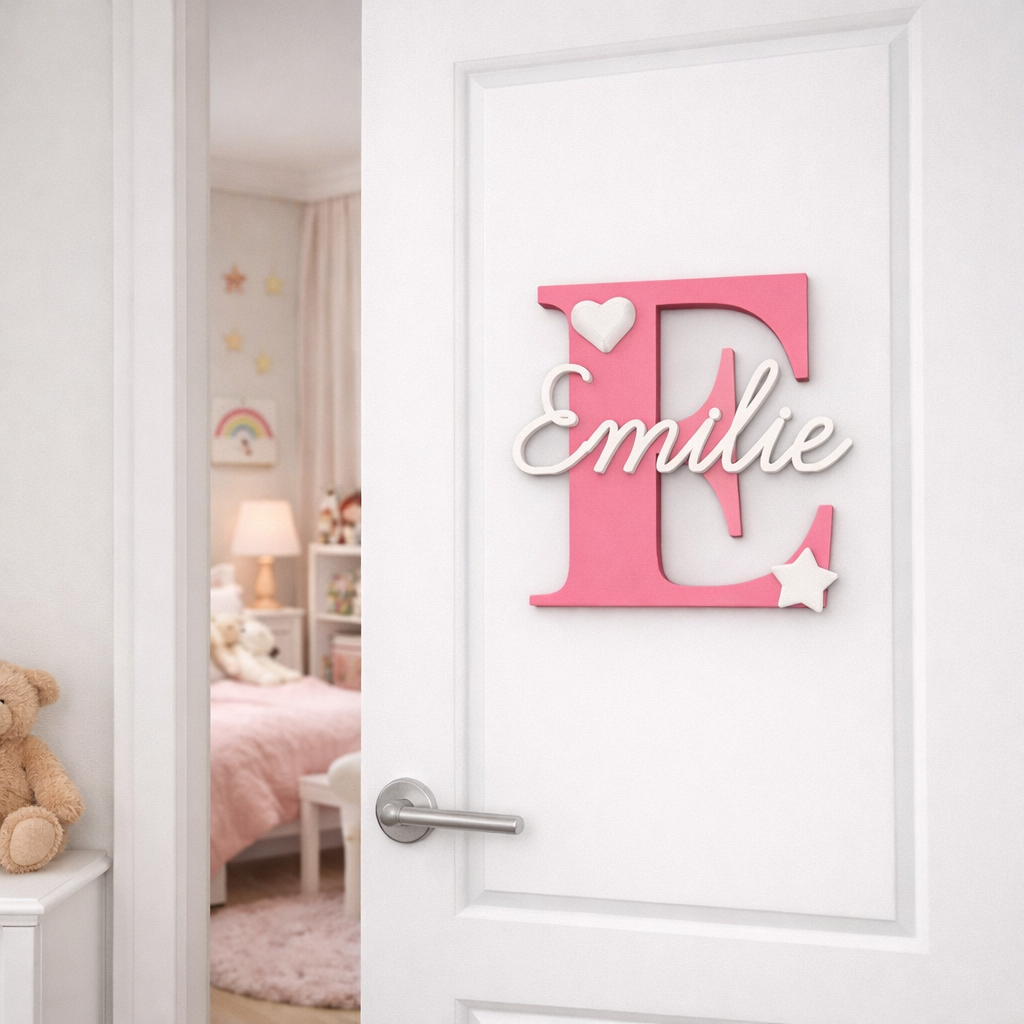 Gepersonaliseerde Naamdecoratie – Letter met Naam