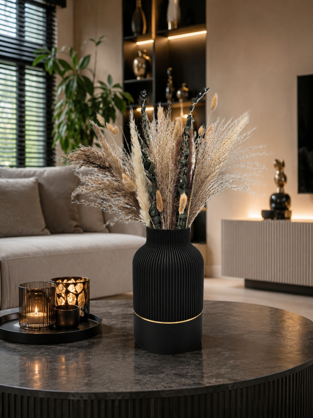 Luxury Layerzz – Luxury Line Vase | Gold Accent - homedecoration - 2 maten