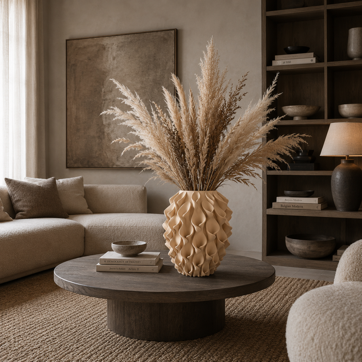 Florea 3D geprinte Design vaas in 3 maten - diverse kleuren