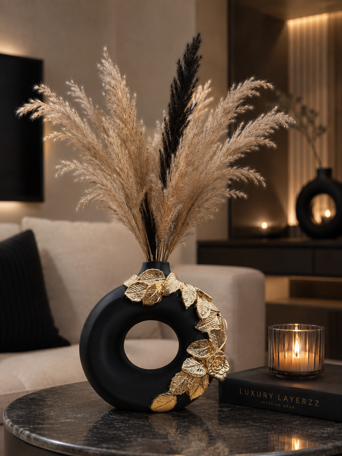 Luxury Layerzz – Floral Ring Vase - hangemaakt - 2 kleuren