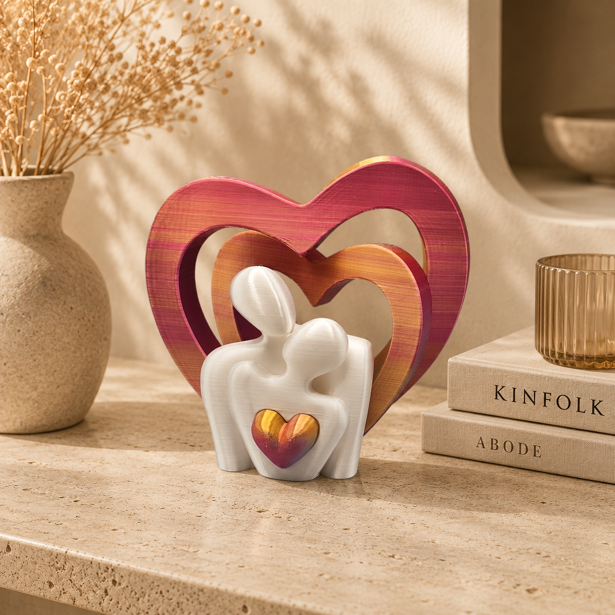 Infinity love - decoratief hart - als set of los