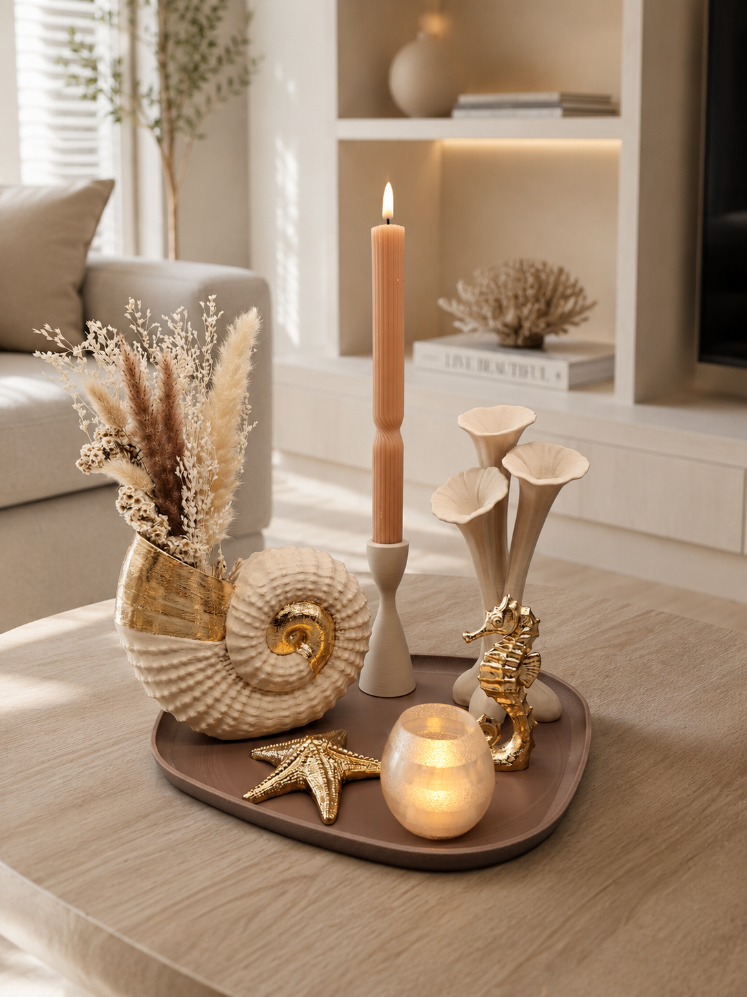 Luxury Layerzz – Seashell Luxe -3D geprint Handmade Gold - 3 varianten