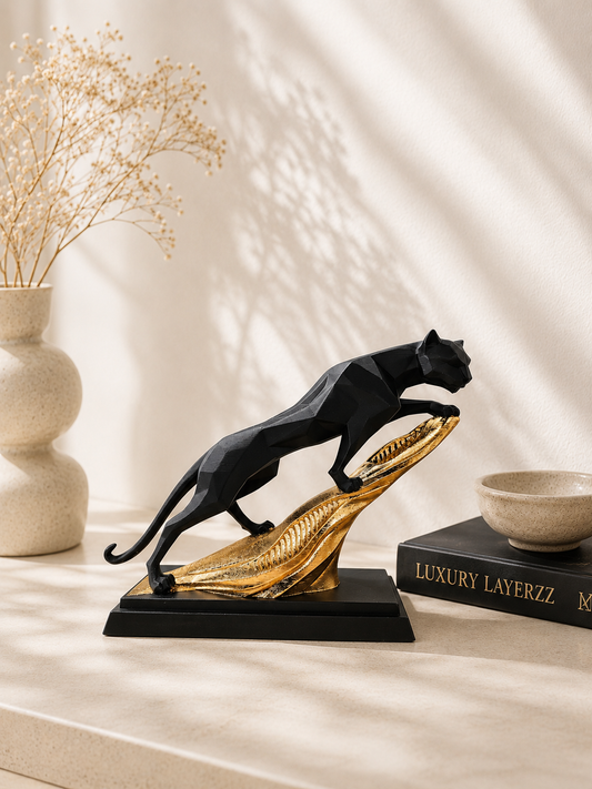 Luxury Layerzz – Panther - 3D geprint - Goud - handegmaakt