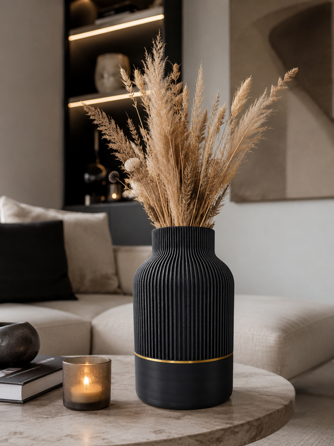 Luxury Layerzz – Luxury Line Vase | Gold Accent - homedecoration - 2 maten