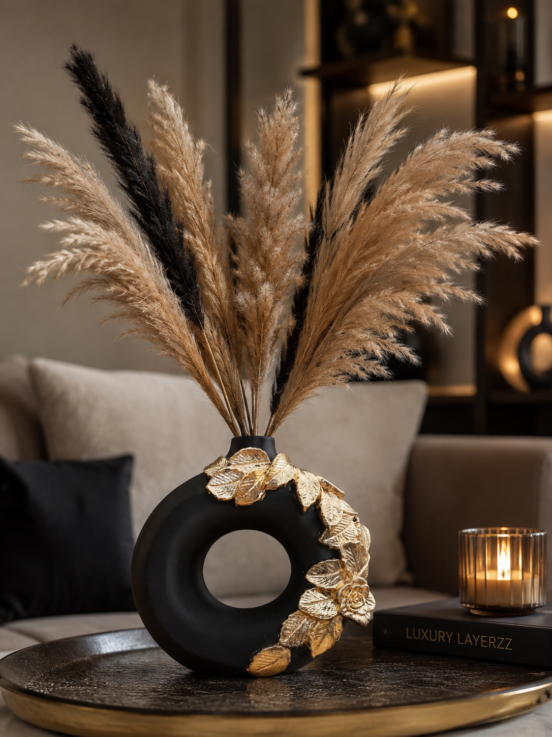 Luxury Layerzz – Floral Ring Vase - hangemaakt - 2 kleuren