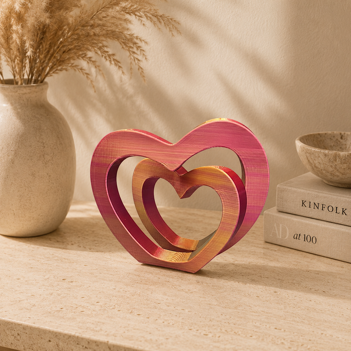 Infinity love - decoratief hart - als set of los