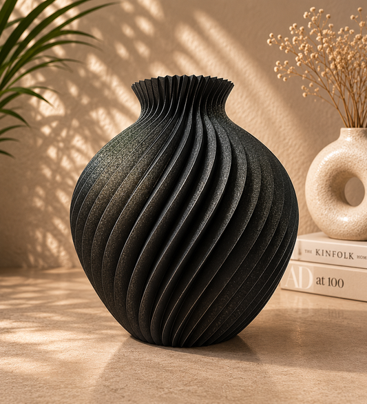 Agaat 3D geprinte moderne vaas 25 cm