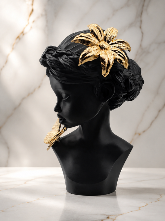 Luxury Layerzz – Midnight Bloom - Gold Edition - kunstbeeld