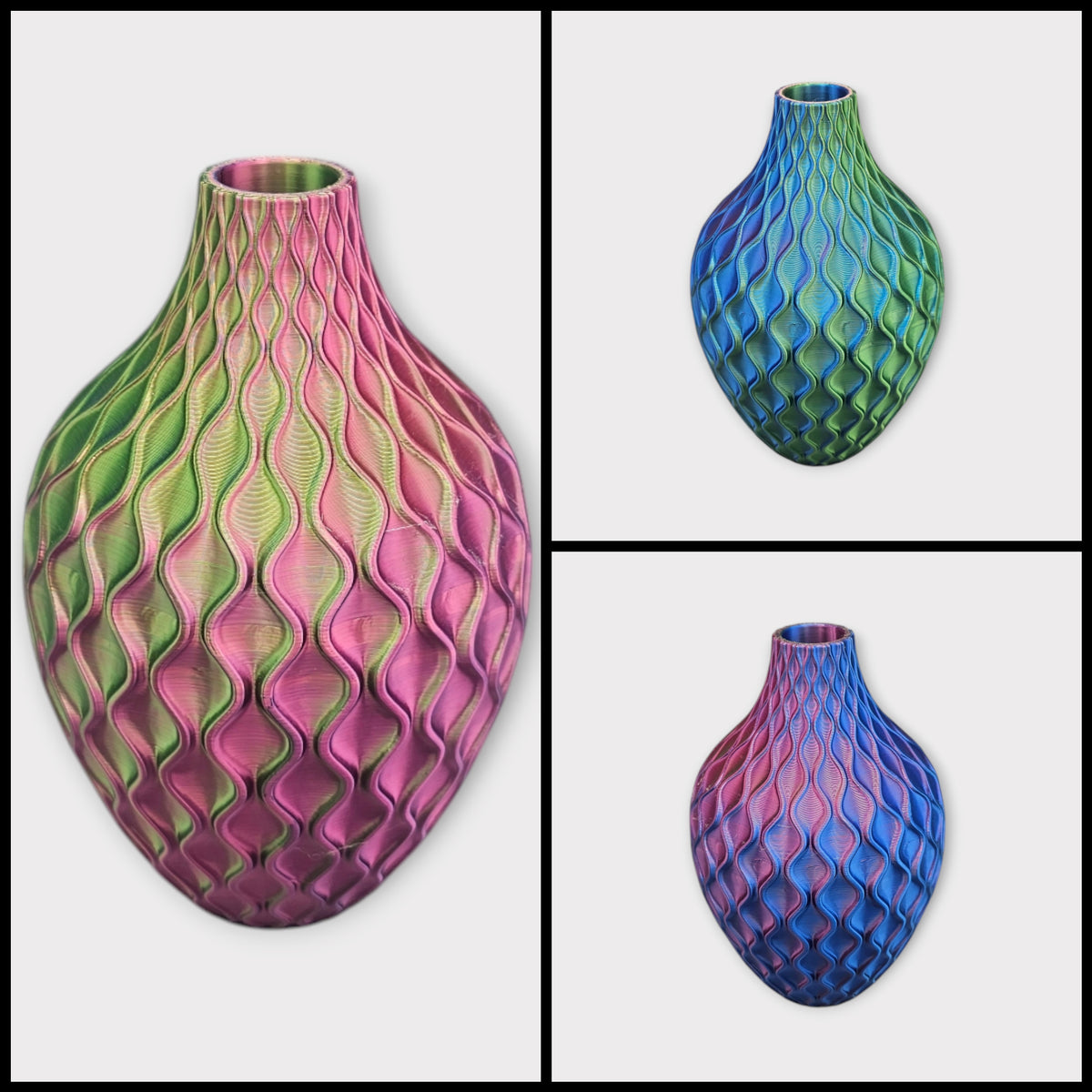 Smaragd - 3D geprinte Design vaas voor droogbloemen