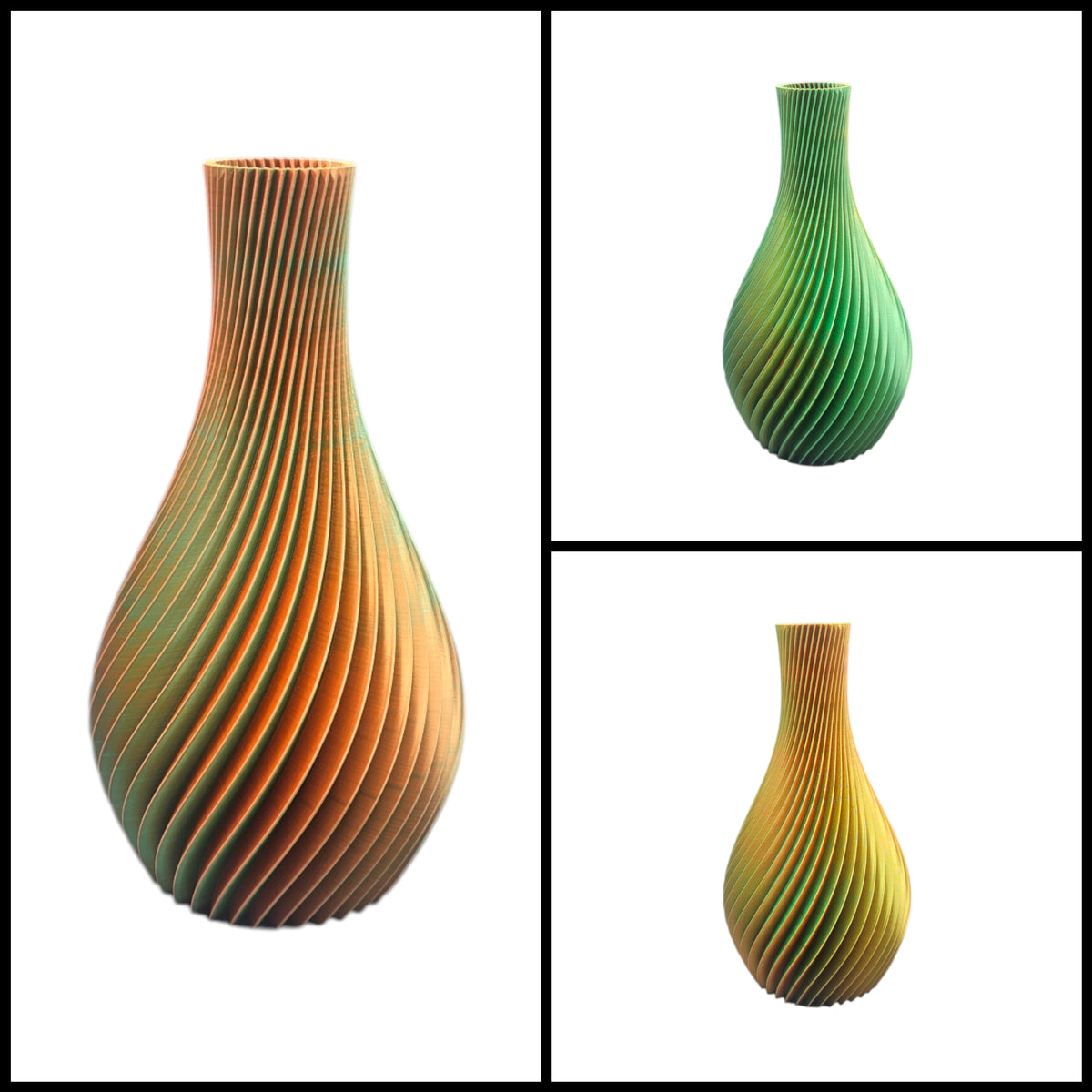 Pyriet – Multicolor 3D Geprinte Vaas Voor Droogbloemen