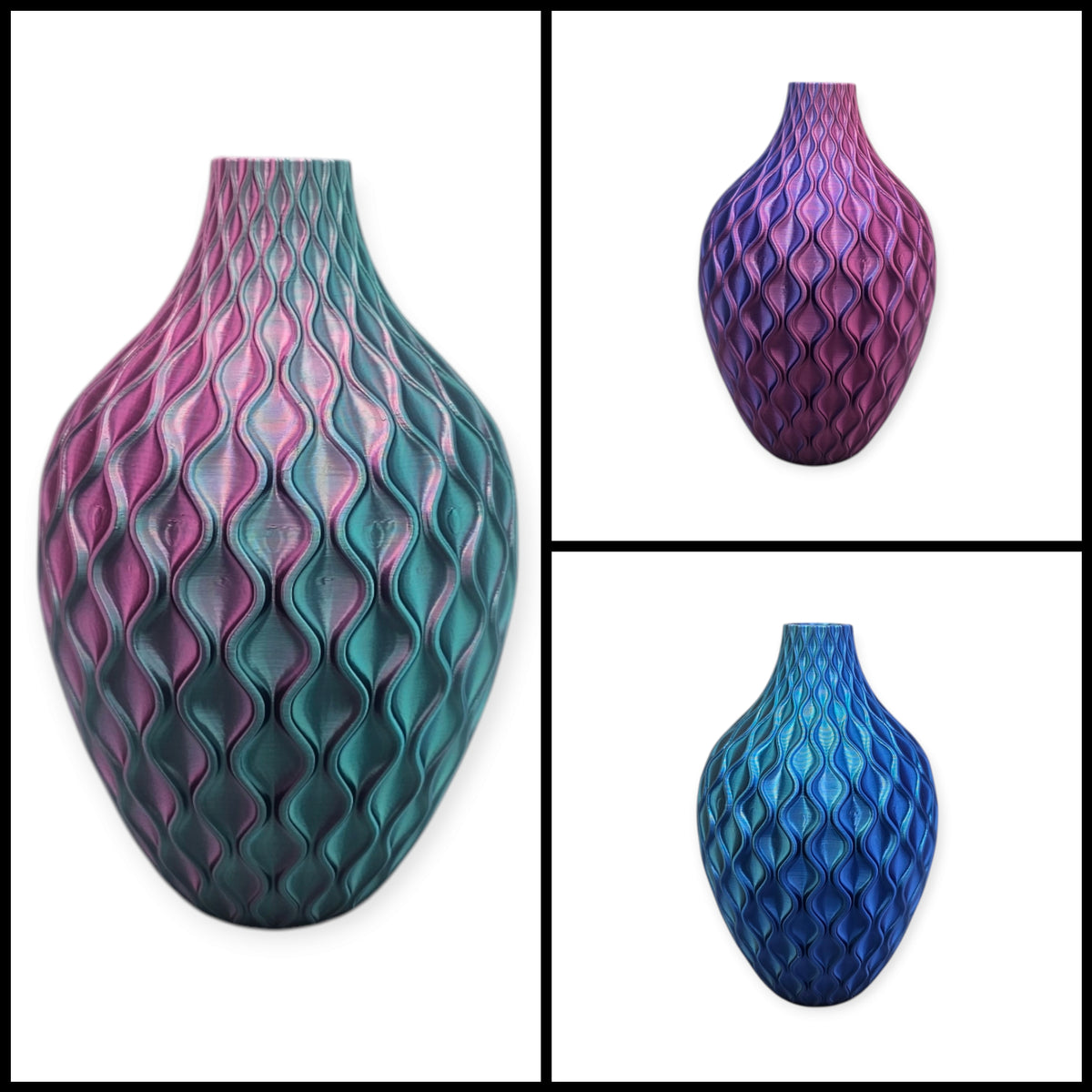Smaragd - 3D geprinte Design vaas voor droogbloemen