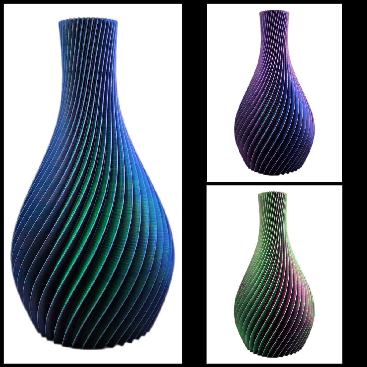 Pyriet – Multicolor 3D Geprinte Vaas Voor Droogbloemen