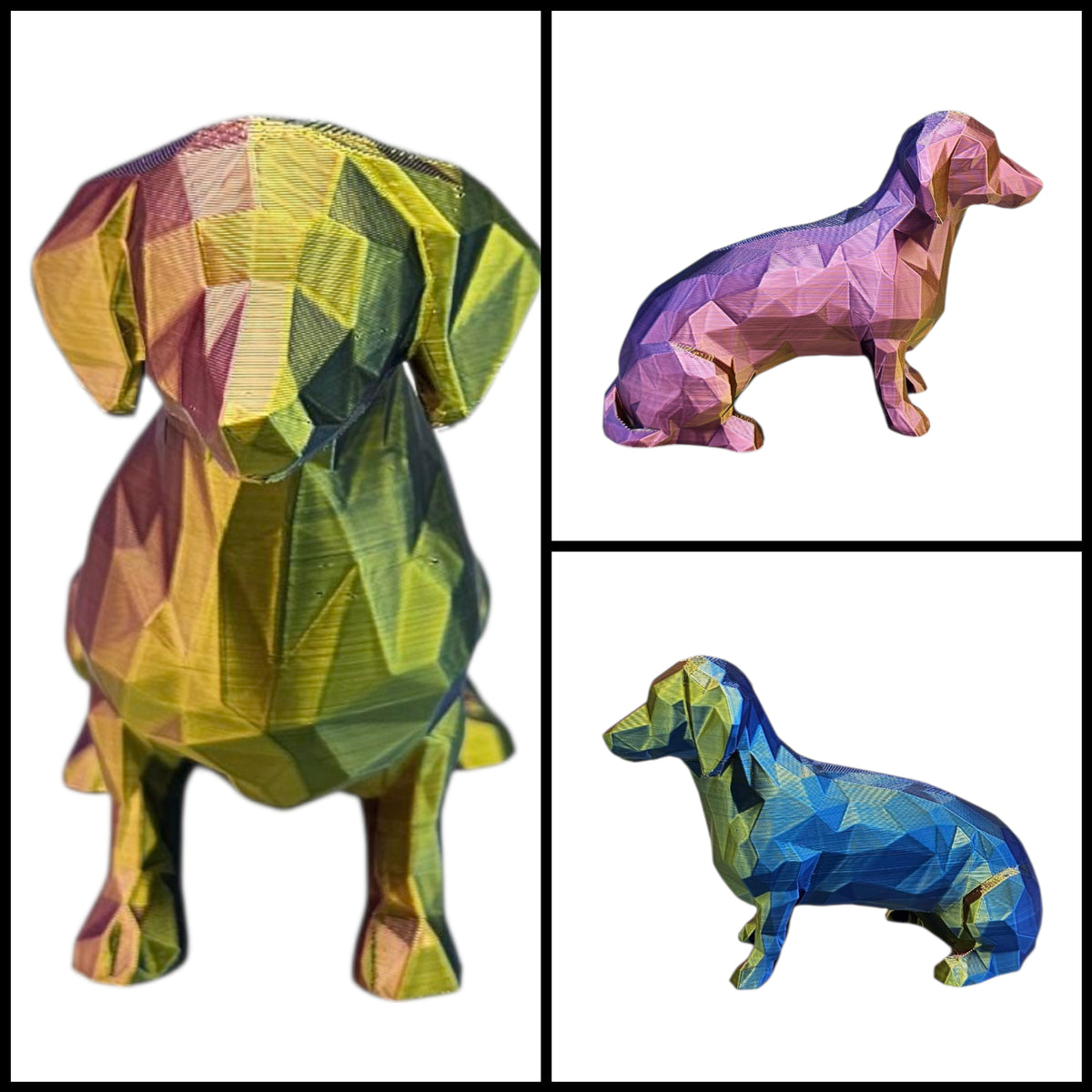 Tekkel – 3D-geprint Hondje met Kleurverloop