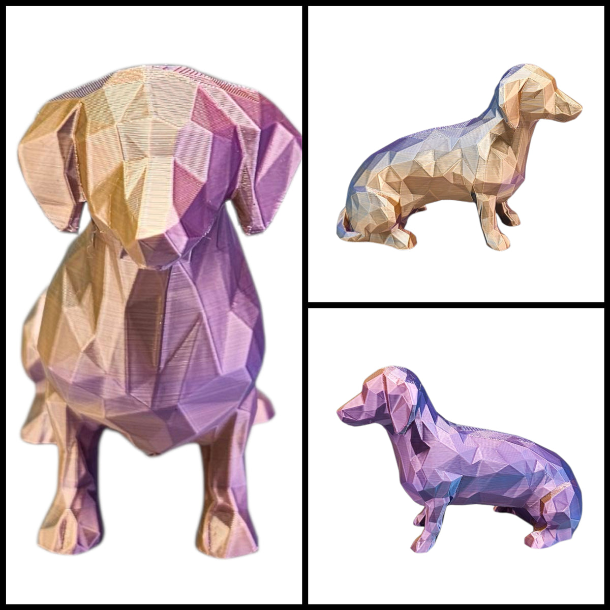 Tekkel – 3D-geprint Hondje met Kleurverloop