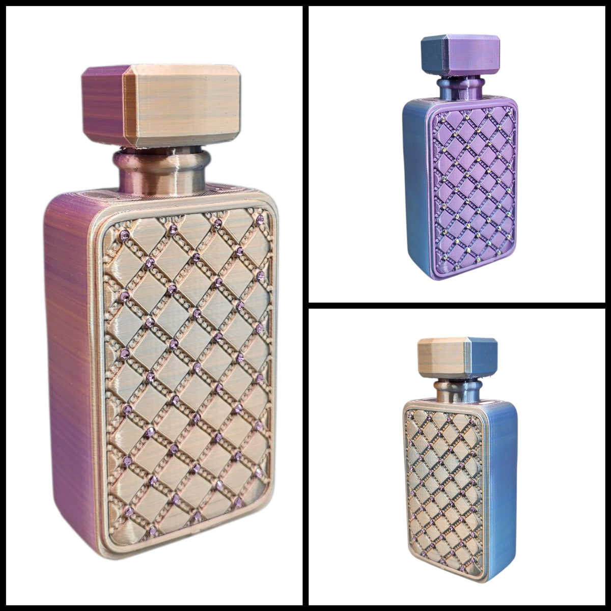3D geprint parfumfles vaasje Decoratie met strass