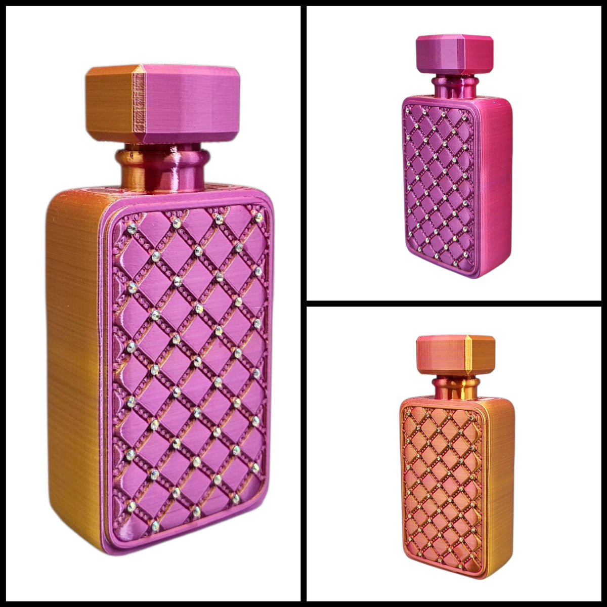 3D geprint parfumfles vaasje Decoratie met strass