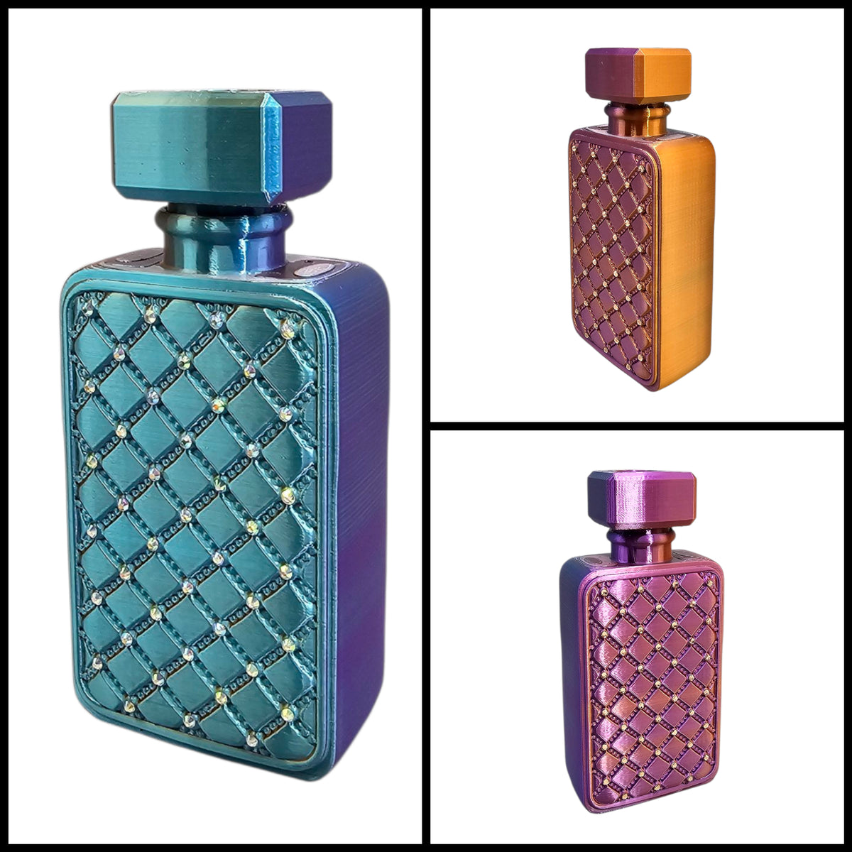 3D geprint parfumfles vaasje Decoratie met strass