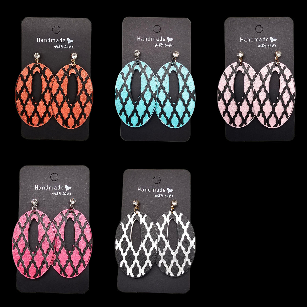 Mosaic Elegance – Statement Oorbellen diverse kleuren